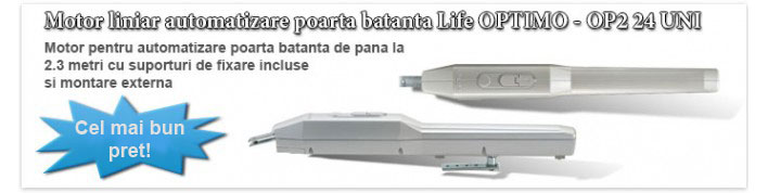 Motor liniar automatizare poarta batanta Life OPTIMO OP2 Motor liniar automatizare poarta batanta Life OPTIMO OP2